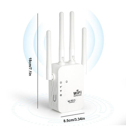 🎁 Dernier jour : 50 % de réduction ! 🔥 Amplificateur Wi-Fi 2025 – 1200 Mbit/s, double bande (5 GHz / 2,4 GHz) 📶 Amplification maximale du signal – connexion stable dans toute la maison !