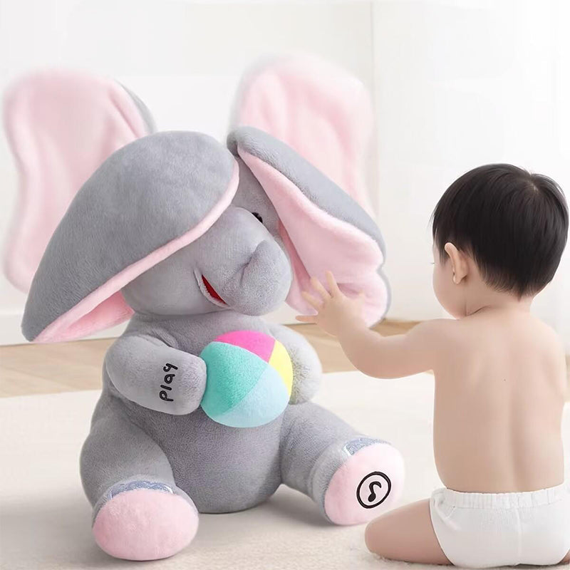 🐘 Jouet Doudou Éléphant Cache-Cache