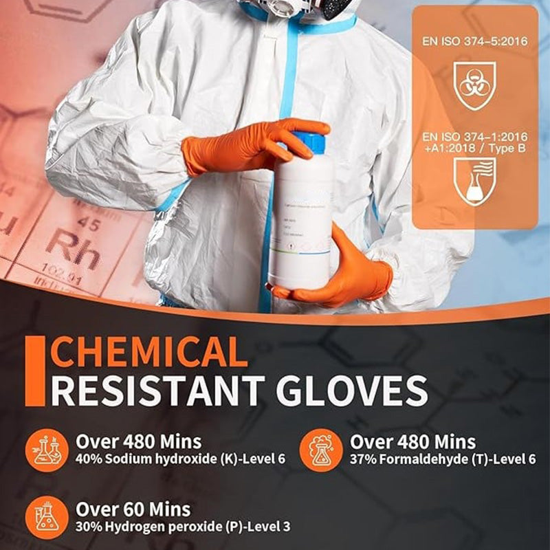 (30 paires)🔥🔥Gants jetables en nitrile avec renfort à motif losange, gants de protection industriels