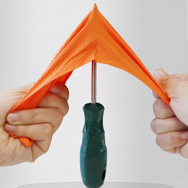 (30 paires)🔥🔥Gants jetables en nitrile avec renfort à motif losange, gants de protection industriels