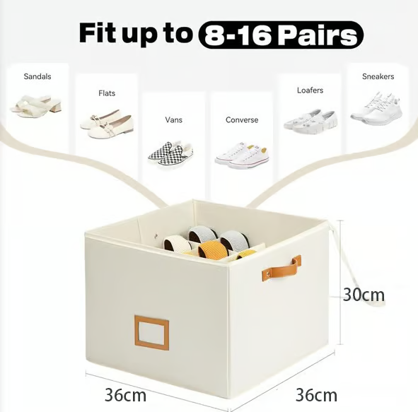 ⏳Offre à durée limitée : 50 % de réduction💥Organisateur de chaussures en tissu, boîte de rangement