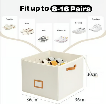 ⏳Offre à durée limitée : 50 % de réduction💥Organisateur de chaussures en tissu, boîte de rangement