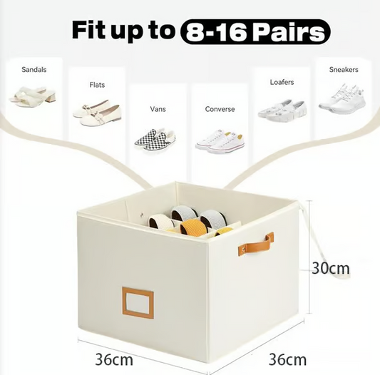 ⏳Offre à durée limitée : 50 % de réduction💥Organisateur de chaussures en tissu, boîte de rangement