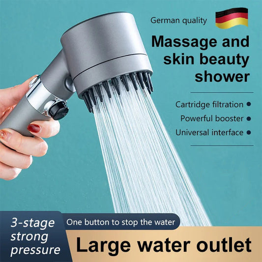 🚿 Ensemble de Pommeau de Douche Multifonction Haute Pression | Achetez 2 - Obtenez 1 Gratuit 🚀