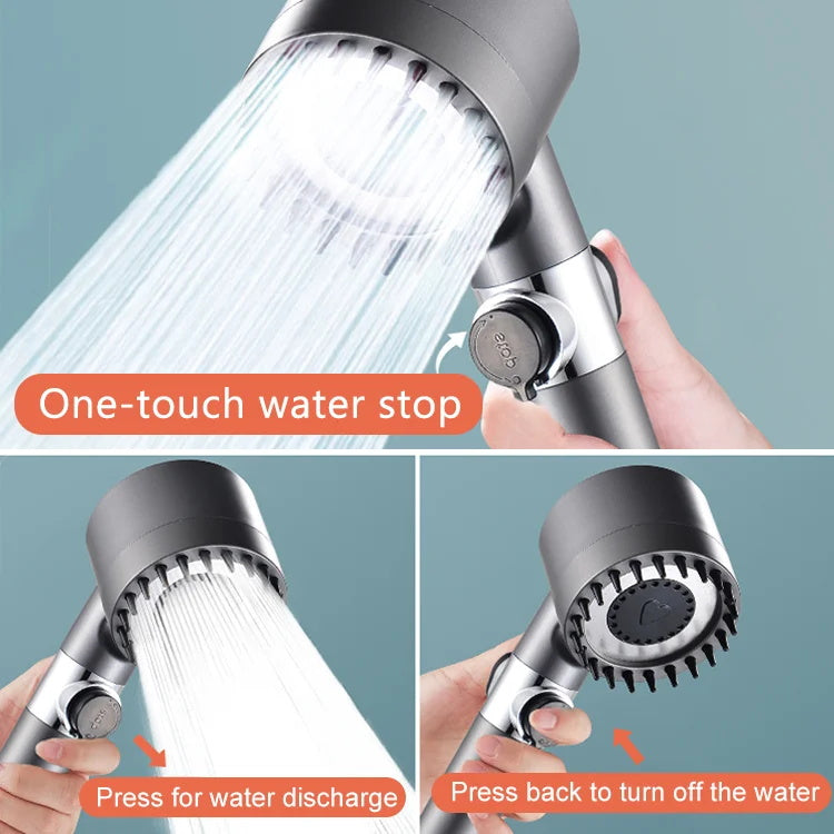 🚿 Ensemble de Pommeau de Douche Multifonction Haute Pression | Achetez 2 - Obtenez 1 Gratuit 🚀