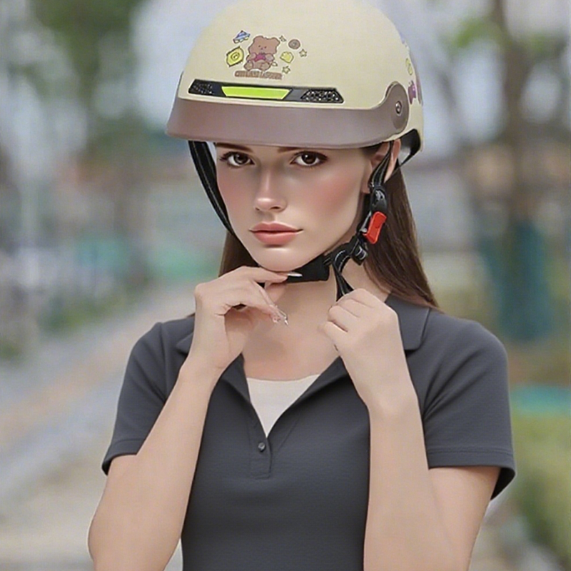 🛡️（Un peu plus cher, mais d'une qualité nettement supérieure）Breathable Casque de moto léger et résistant aux chocs