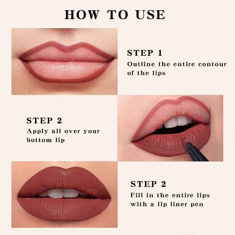 🥰 Achetez-en 1, obtenez-en 1 gratuit 🥰 Crayon à lèvres mat longue tenue et waterproof
