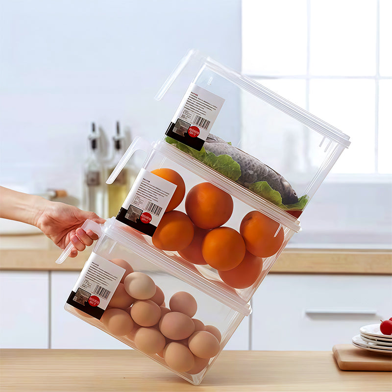 Boîte de conservation alimentaire transparente avec couvercle