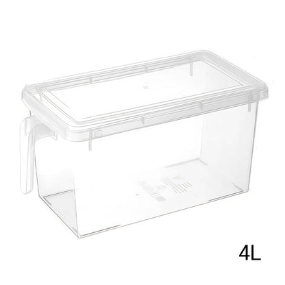 Boîte de conservation alimentaire transparente avec couvercle