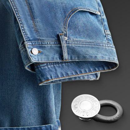 🔝 Bouton d'extension de taille à ressort métallique pour jeans 🔩👖