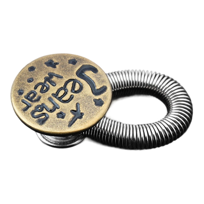 🔝 Bouton d'extension de taille à ressort métallique pour jeans 🔩👖
