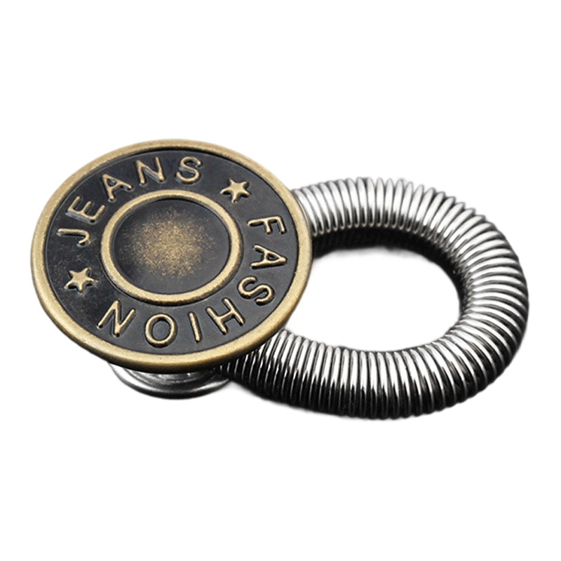 🔝 Bouton d'extension de taille à ressort métallique pour jeans 🔩👖