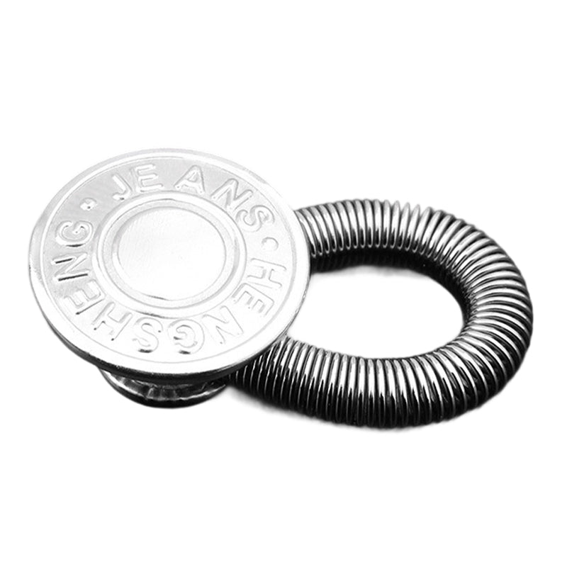 🔝 Bouton d'extension de taille à ressort métallique pour jeans 🔩👖