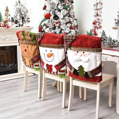Housse de chaise sur le thème de Noël
