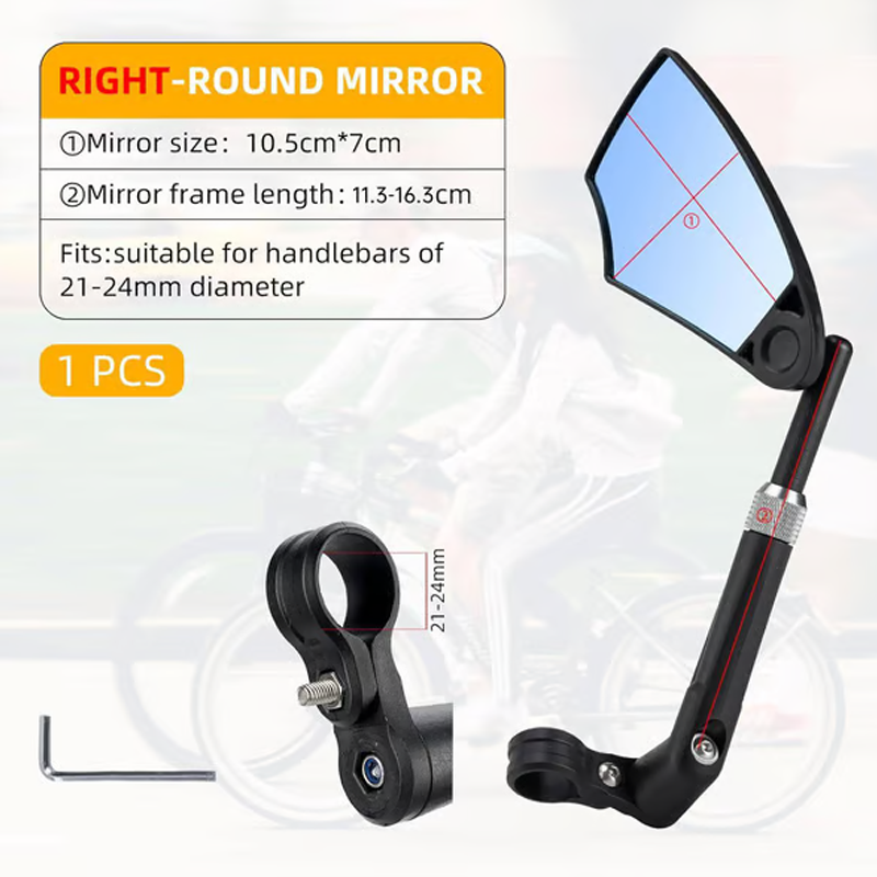 🔥50% DE RÉDUCTION – Rétroviseur de vélo réglable à 360°, 💪 pour guidon – ⏳ La vente se termine lorsque les stocks sont épuisés.