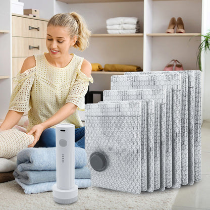 🔥 OFFRE DU DERNIER JOUR – 50 % DE RÉDUCTION 🔥Sacs de rangement sous vide pour les voyages et kit de pompe portable