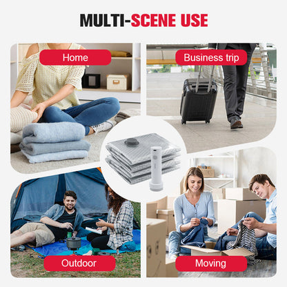 🔥 OFFRE DU DERNIER JOUR – 50 % DE RÉDUCTION 🔥Sacs de rangement sous vide pour les voyages et kit de pompe portable