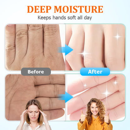 🤲 ACHETEZ 2 - RECEVEZ 1 GRATUIT ! ✨ Crème Mains Hydratante Blanchissante Portable - Effet Lumineux en 7 Jours, Texture Non Grasse et Parfum Léger 🌸📦