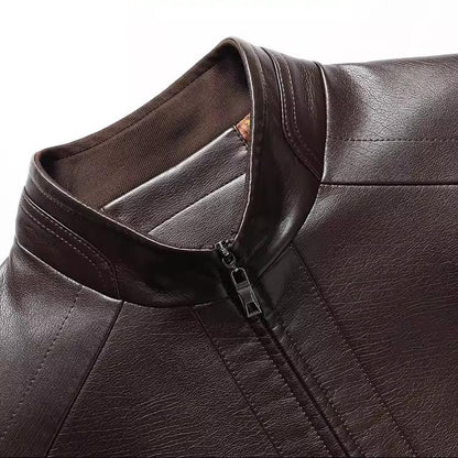 🔥50 % DE RÉDUCTION — Veste en cuir homme avec doublure en peluche | Cadeau chaud pour lui