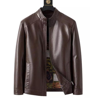 Blouson en Cuir Homme avec Doublure Polaire Chaude - Un Cadeau Parfait pour Lui !