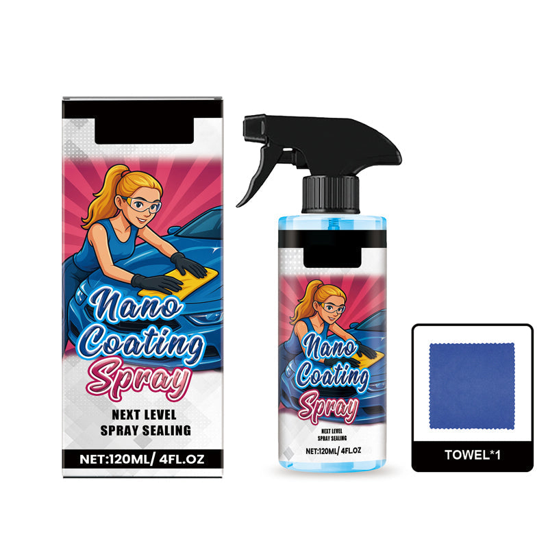 ✨Spray de polissage efficace pour voiture avec chiffon🚗
