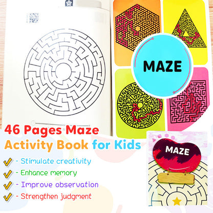 📚 Livre d'Activités de Labyrinthes pour Enfants - 46 Pages