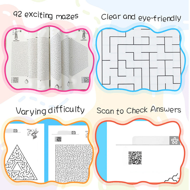📚 Livre d'Activités de Labyrinthes pour Enfants - 46 Pages