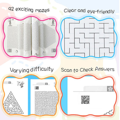 📚 Livre d'Activités de Labyrinthes pour Enfants - 46 Pages