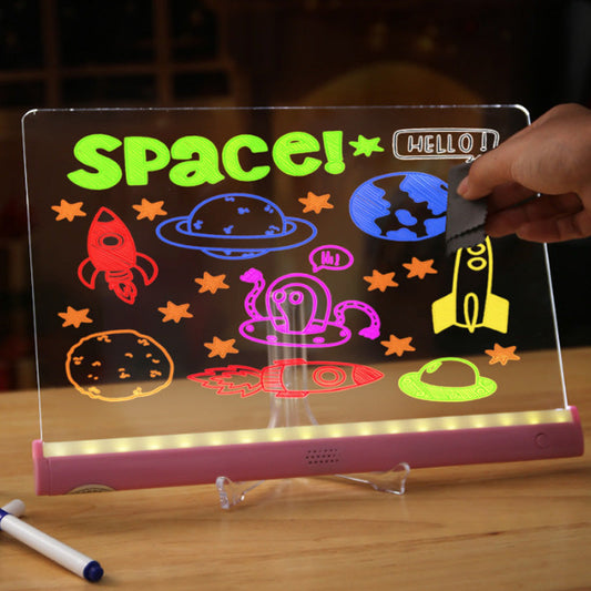 Set de Tableau de Dessin Lumineux DIY pour Enfants