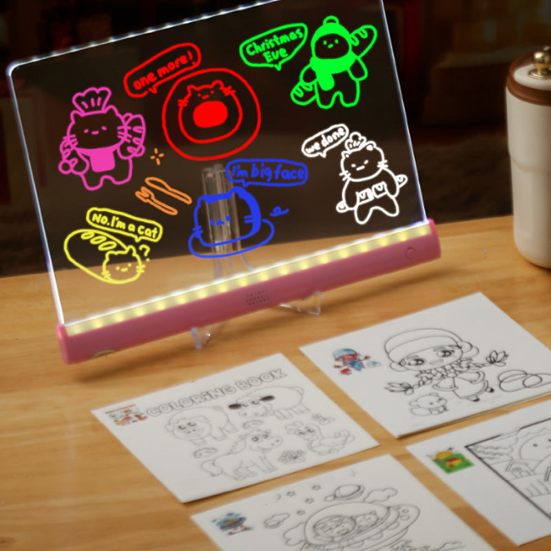 Set de Tableau de Dessin Lumineux DIY pour Enfants