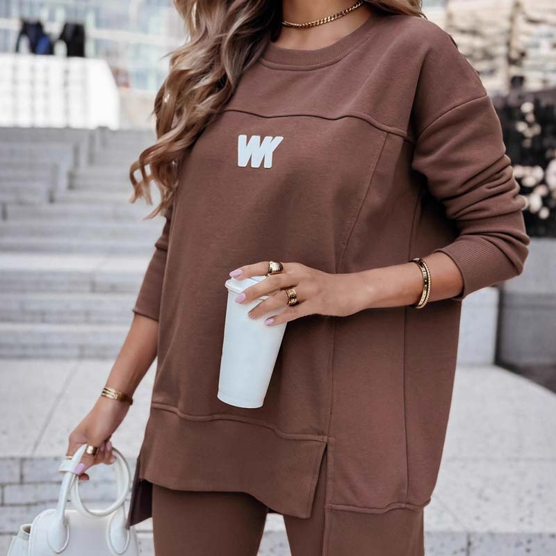 Ensemble décontracté pour femmes : sweat-shirt et legging
