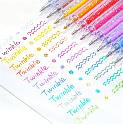 🔥Vente de Noël - 44% de réduction🎨 Ensemble de stylos à gel scintillants🎄Couleurs lumineuses, créativité illimitée