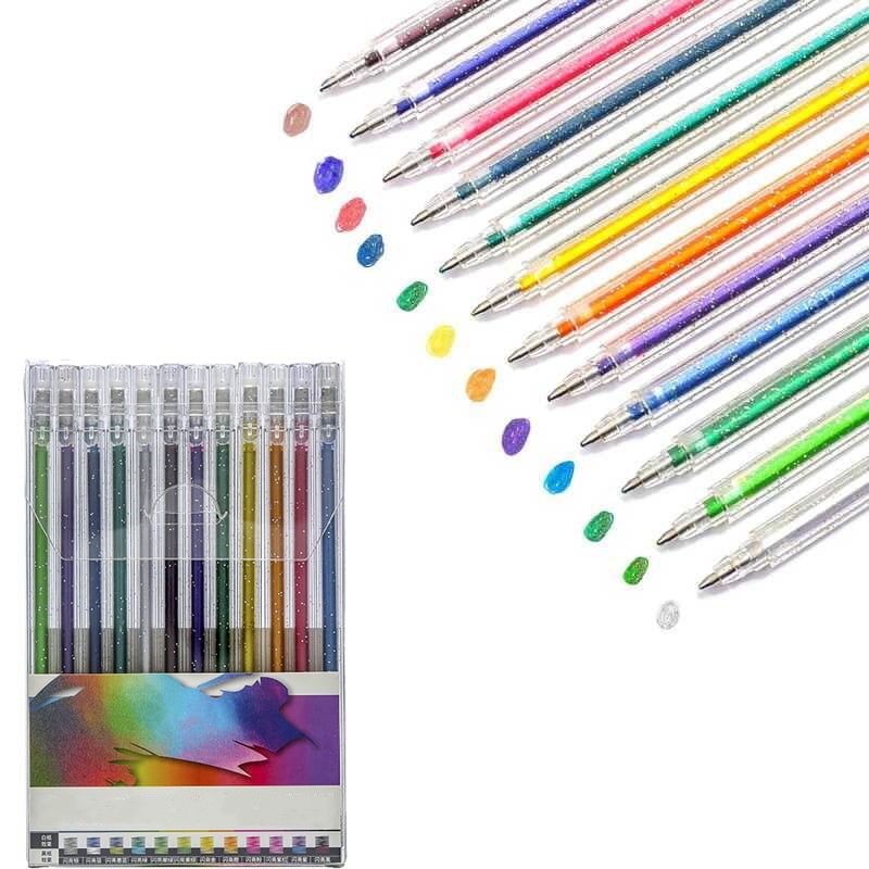 🔥Vente de Noël - 44% de réduction🎨 Ensemble de stylos à gel scintillants🎄Couleurs lumineuses, créativité illimitée