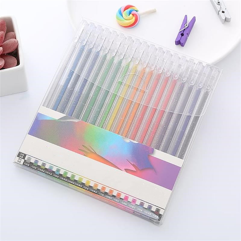 🔥Vente de Noël - 44% de réduction🎨 Ensemble de stylos à gel scintillants🎄Couleurs lumineuses, créativité illimitée