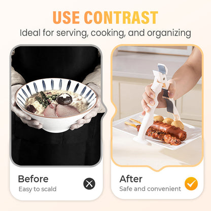 📢📢50% DE RÉDUCTION !!!✨Pince 3 en 1 pour bol et assiette en silicone