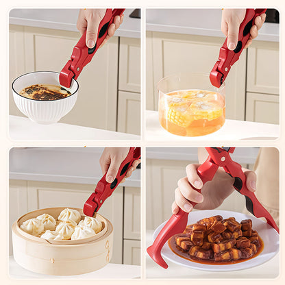 📢📢50% DE RÉDUCTION !!!✨Pince 3 en 1 pour bol et assiette en silicone