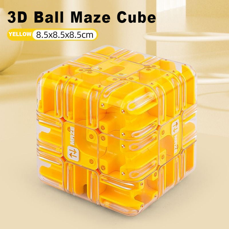 Casse-Tête Cube à Rouler avec Labyrinthe 3D Amusant