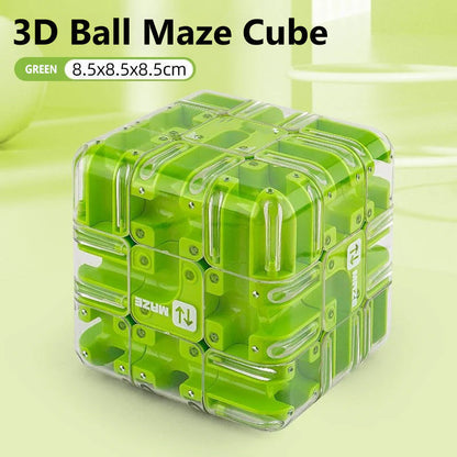 Casse-Tête Cube à Rouler avec Labyrinthe 3D Amusant