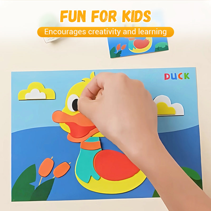 Bricolage pour enfants : autocollants 3D en EVA