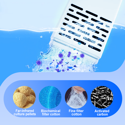 🌊✨Filtre 3 en 1 pour aquarium – filtration, oxygénation et pompage de l'eau🐠
