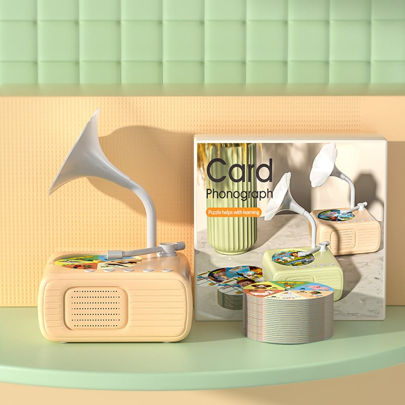 🏆 Vente Flash ⚡ Soldes à -50% 💥 🎶 Phonographe Enfant avec 99 Cartes 👶 Machine à Histoires pour l'Éveil Précoce