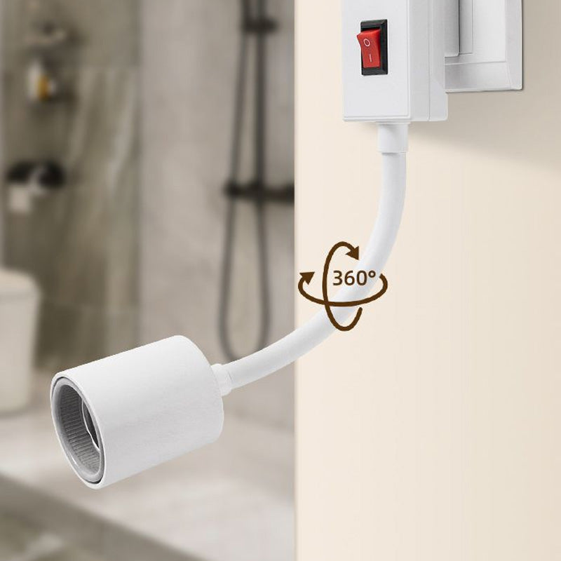 📢📢 Vente flash⚡se termine dans 3 heures ! ⏰⏰Douille de lampe de salle de bain haute puissance avec interrupteur