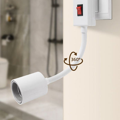 📢📢 Vente flash⚡se termine dans 3 heures ! ⏰⏰Douille de lampe de salle de bain haute puissance avec interrupteur