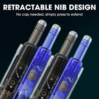 Stylo Plume Rétractable à Séchage Rapide