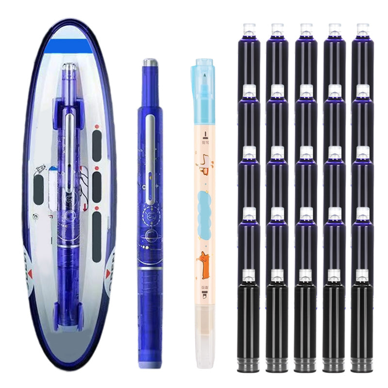 Stylo Plume Rétractable à Séchage Rapide