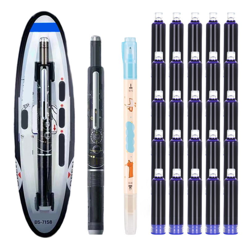 Stylo Plume Rétractable à Séchage Rapide