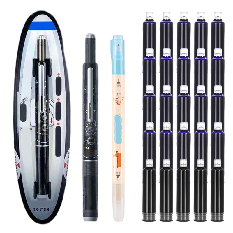Stylo Plume Rétractable à Séchage Rapide