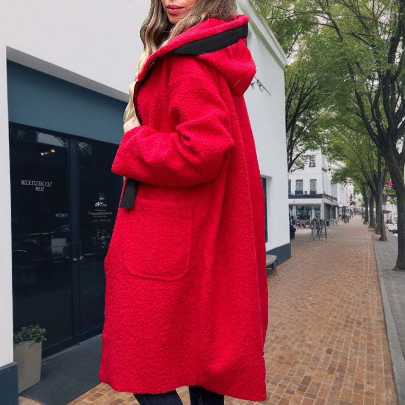🎅❄️Manteau à Capuche Zippé Tendance avec Poches pour Femme
