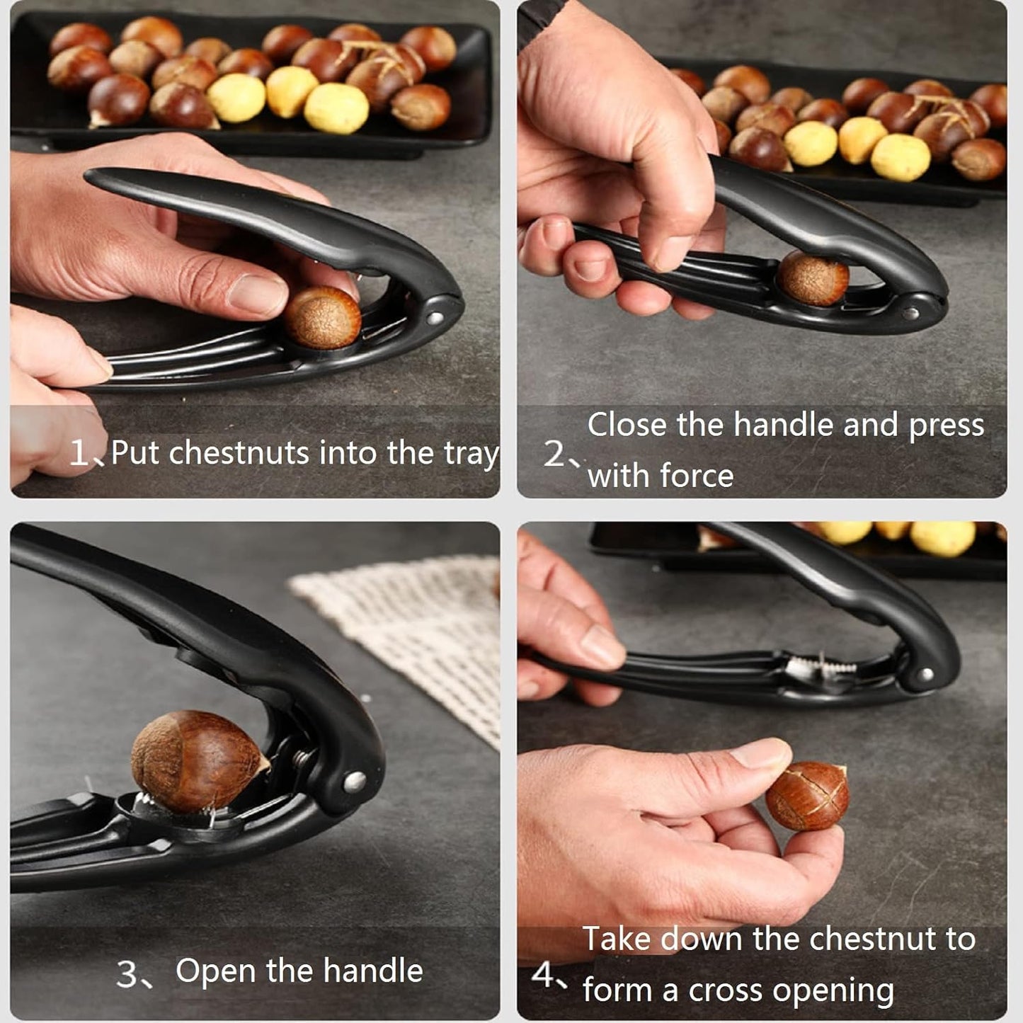 🌰 ACHETEZ 1 - RECEVEZ 1 GRATUIT ! ✨ Éplucheur de Châtaignes - Conception Ergonomique pour Épluchage Rapide et Sécuritaire, Sans Gaspi 🍂📦