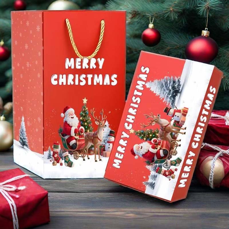 🎅Boîte cadeau de Noël pliable et rebondissante unique🎄
